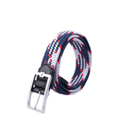 GoPlayer Men's Golf Elastic Belt (Blue, White, Red)