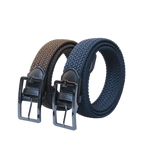 GoPlayer メンズ ゴルフ エラスティック ベルト (ホワイト)