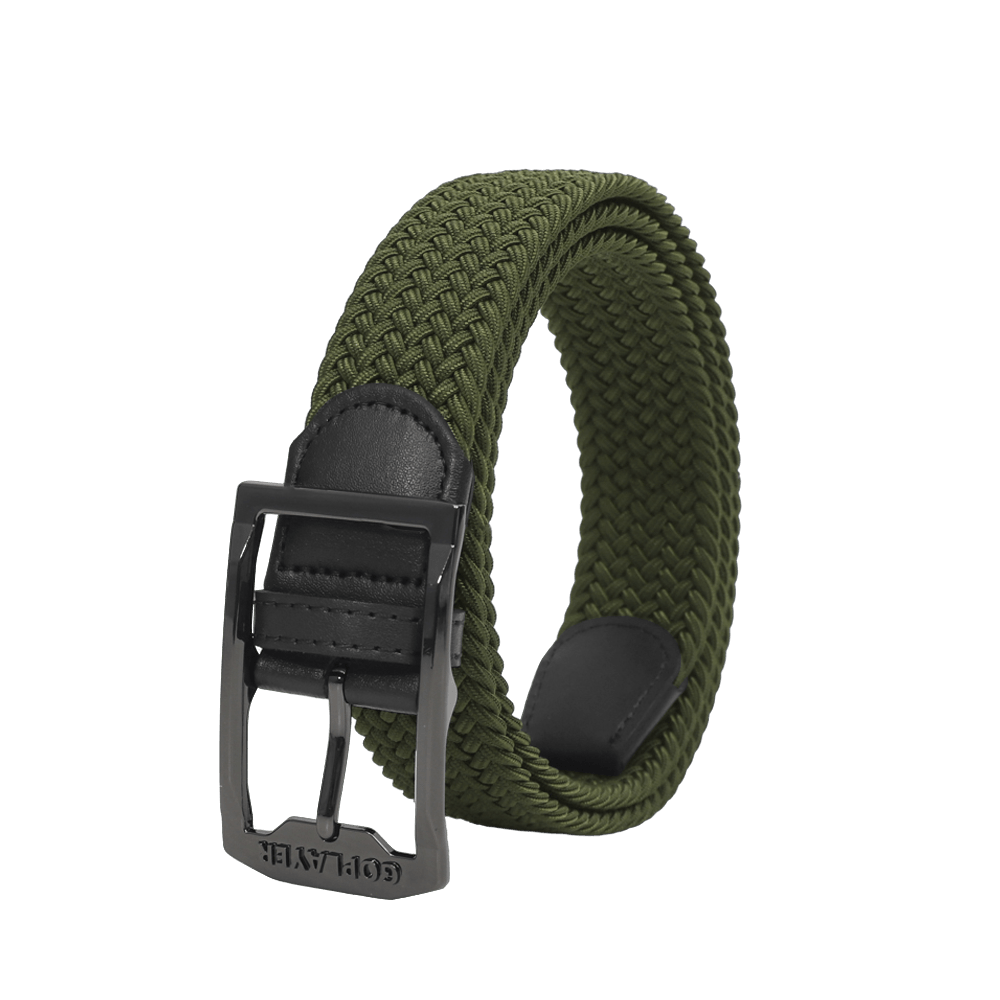GoPlayer Men's Golf Woven Belt (Military Green)