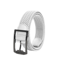GoPlayer Men's Golf Woven Leather Belt (White)