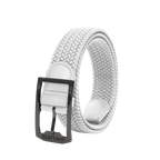 GoPlayer Men's Golf Woven Leather Belt (White)
