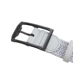 GoPlayer Men's Golf Woven Leather Belt (White)