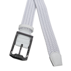 GoPlayer Men's Golf Woven Leather Belt (White)