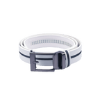 GoPlayer Wide Slide Buckle Black Golf Belt (Red Stripe)