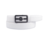 GoPlayer automatic slide buckle leather belt (white)