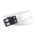 GoPlayer automatic slide buckle leather belt (white)