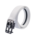 GoPlayer automatic slide buckle leather belt (white)
