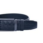 GoPlayer woven calfskin leather belt (black)