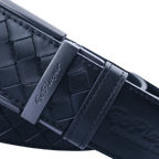 GoPlayer woven calfskin leather belt (black)