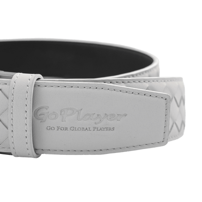 GoPlayer woven calfskin belt (off-white)