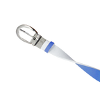 GP女25mm雙面扣皮帶(白/寶藍)