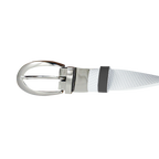 GP Women's 25mm Double Side Buckle Belt (White/Black)