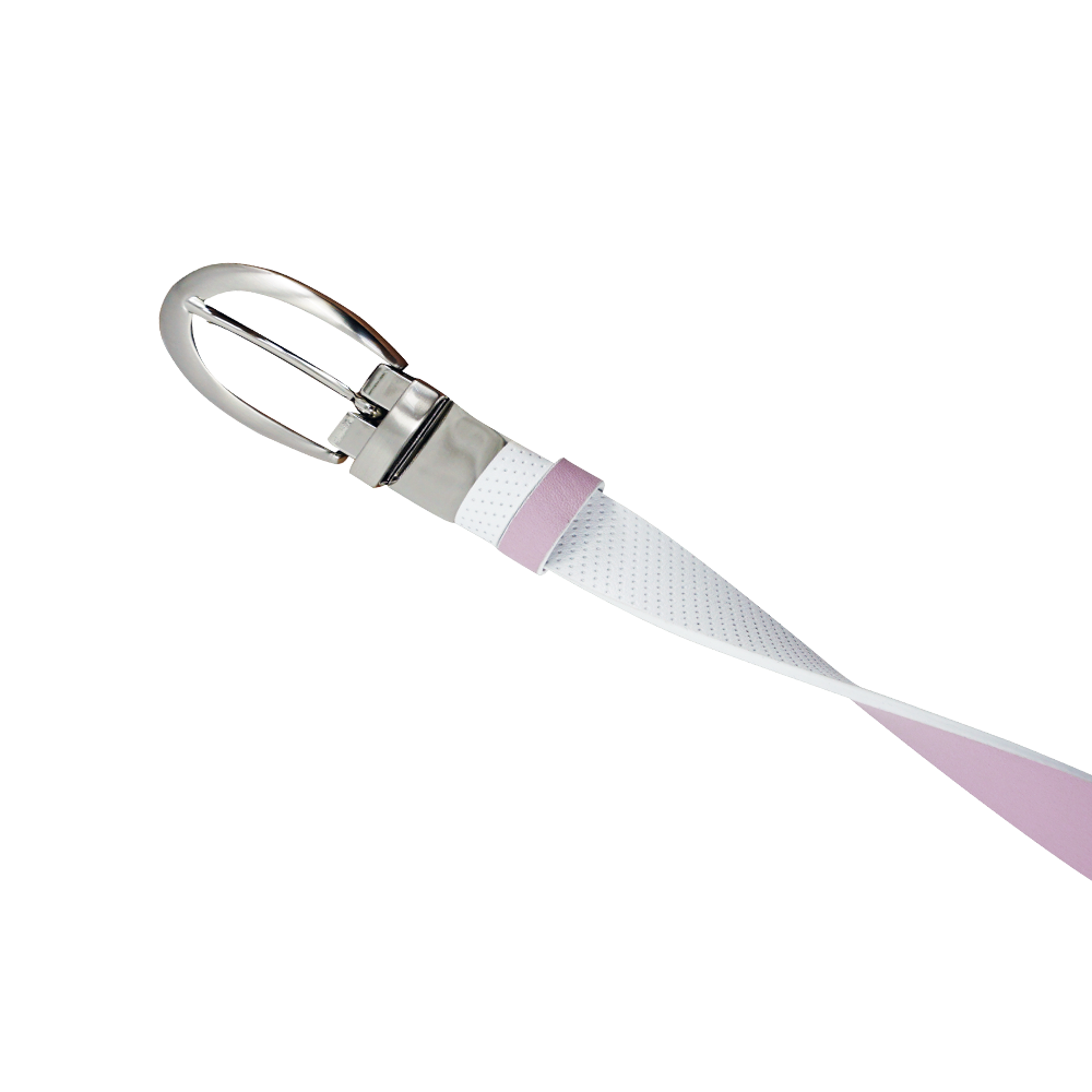 GP women's 25mm double-sided buckle belt (white/pink)