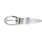 GP women's 25mm double-sided buckle belt (white/pink)
