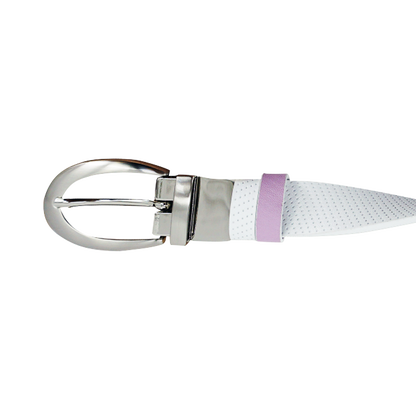 GP women's 25mm double-sided buckle belt (white/light purple)