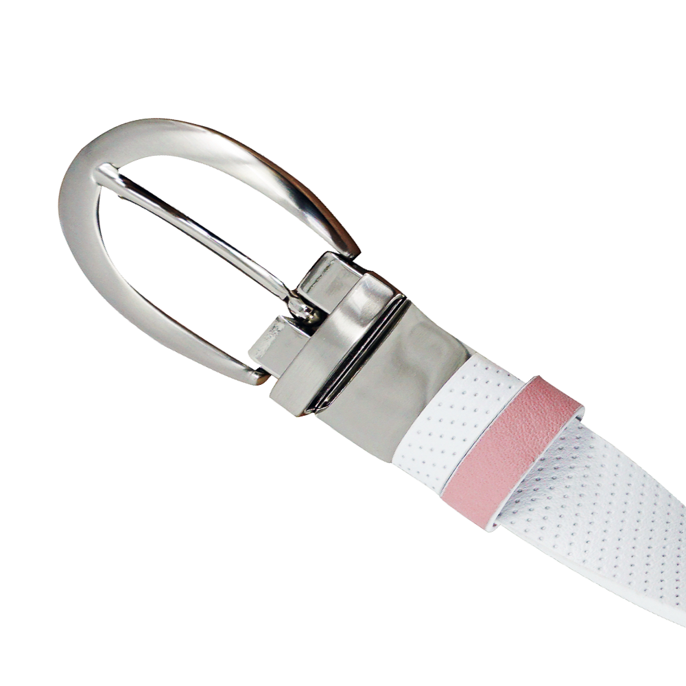 GP women's 25mm double-sided buckle belt (white/pink)