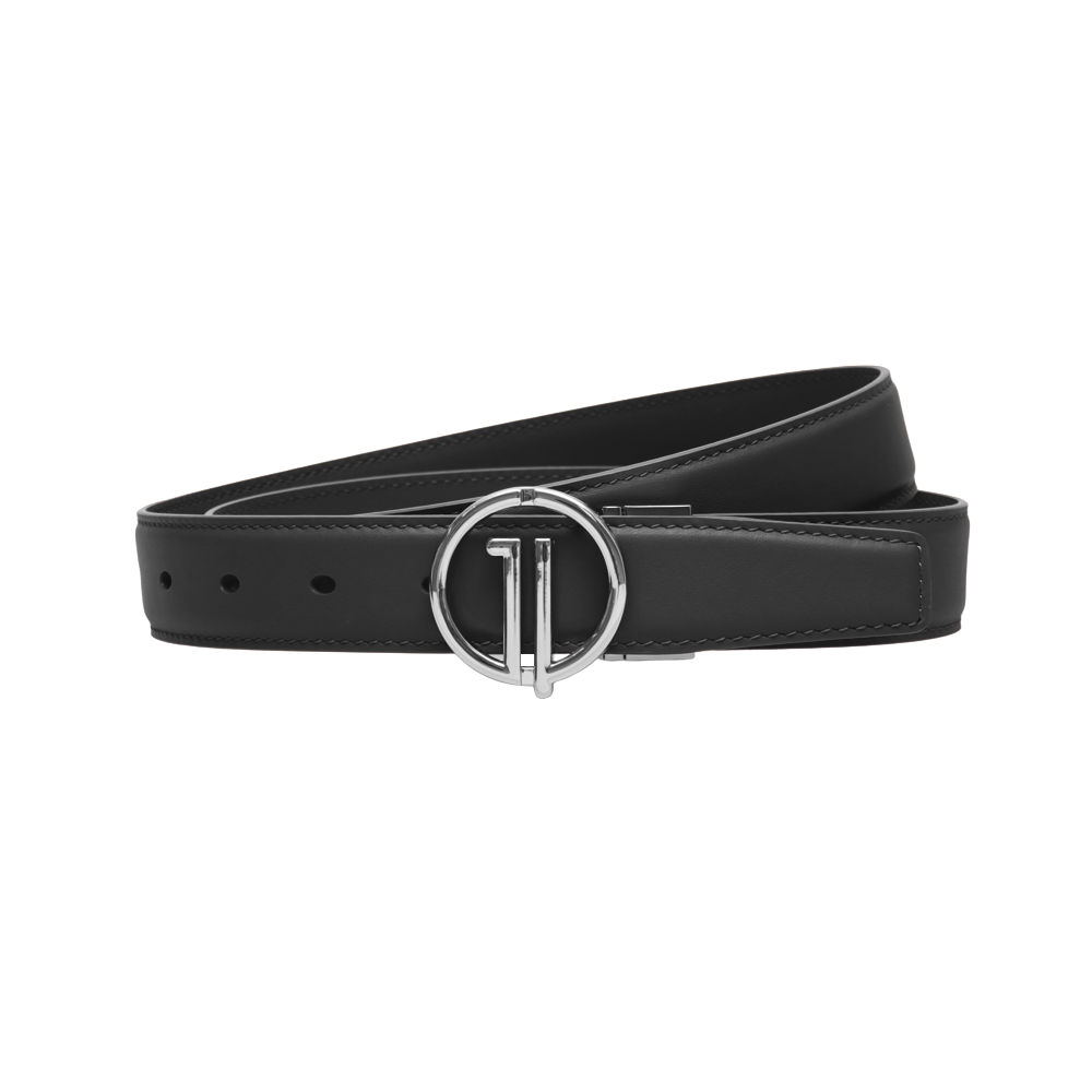 GoPlayer レディース プレーングレイン トップグレインレザーベルト (ブラック)