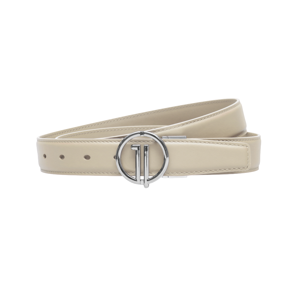 GoPlayer レディース プレーングレイン トップグレインレザーベルト (アプリコット)