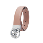 GoPlayer レディース トップグレインレザーベルト（ピンク）