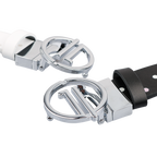 GoPlayer women's double-sided sliding buckle belt (28mm white color) 