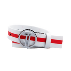 GoPlayer women's double-sided sliding buckle belt (28mm white color) 