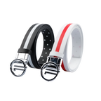 GoPlayer women's double-sided sliding buckle belt (28mm white color) 