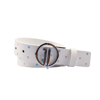 GoPlayer Women's Reversible Belt (White Peach/White Blue) 