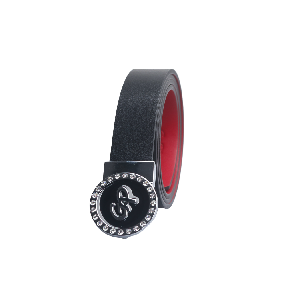 GoPlayer Women's Head Reversible Belt (Black and Red)