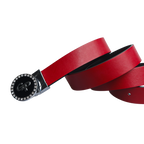 GoPlayer Women's Head Reversible Belt (Black and Red)