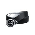 GoPlayer レディース ヘッド リバーシブル ベルト (ブラックとホワイト)