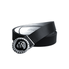 GoPlayer レディース ヘッド リバーシブル ベルト (ブラックとホワイト)