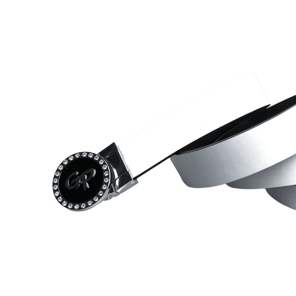 GoPlayer Women's Head Reversible Belt (Black and White)