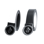 GoPlayer レディース ヘッド リバーシブル ベルト (ブラックとホワイト)