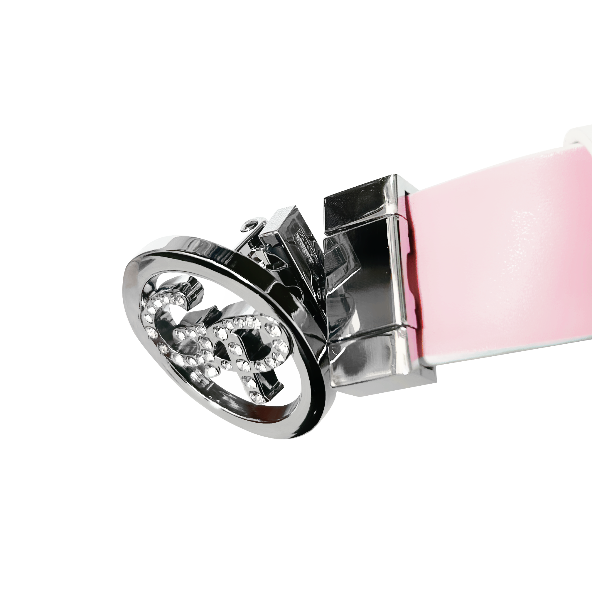 GoPlayer Women's Turnable Double-Sided Belt (White Pink)