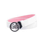 GoPlayer Women's Turnable Double-Sided Belt (White Pink)