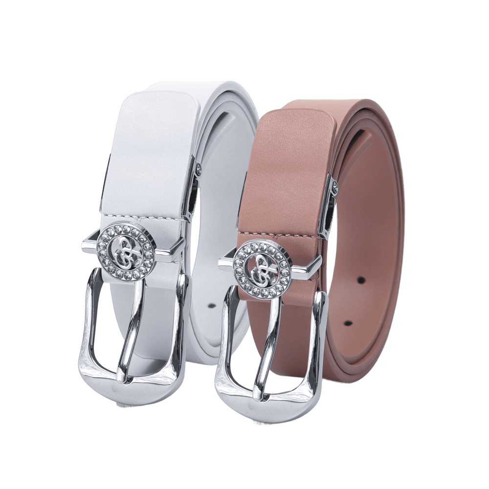 GoPlayer女馬蹄扣高爾夫皮帶(暗粉)