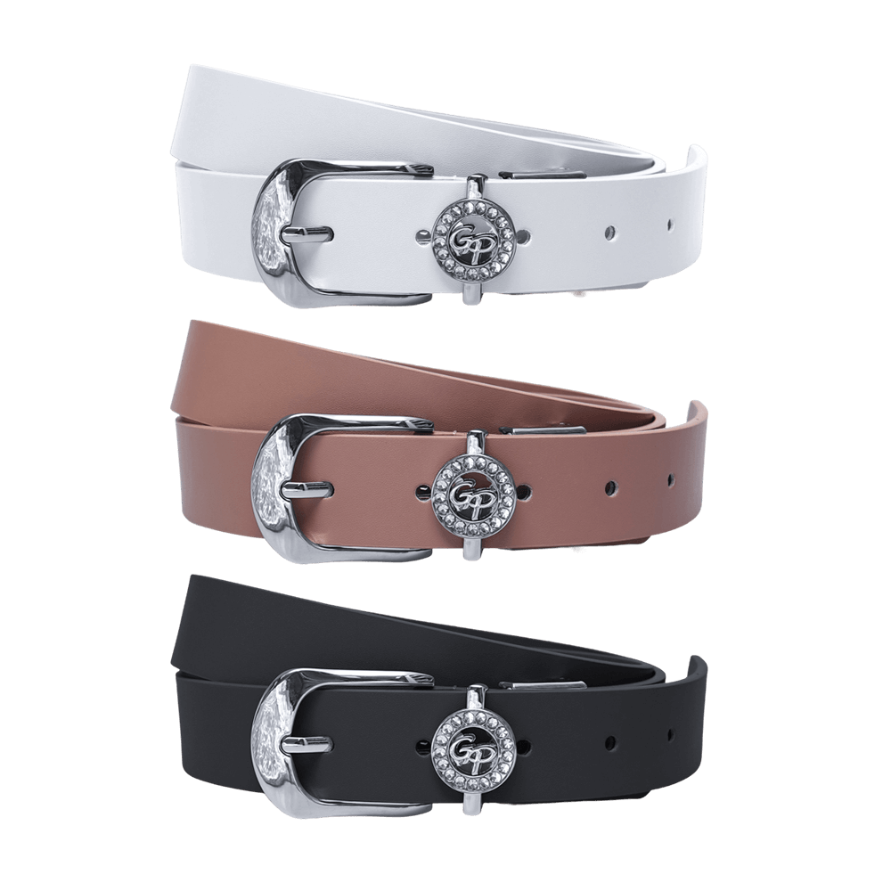 GoPlayer女馬蹄扣高爾夫皮帶(暗粉)