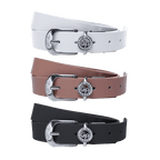 GoPlayer Women's Horseshoe Buckle Golf Belt (White)