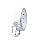 GoPlayer Women's Horseshoe Buckle Golf Belt (White)