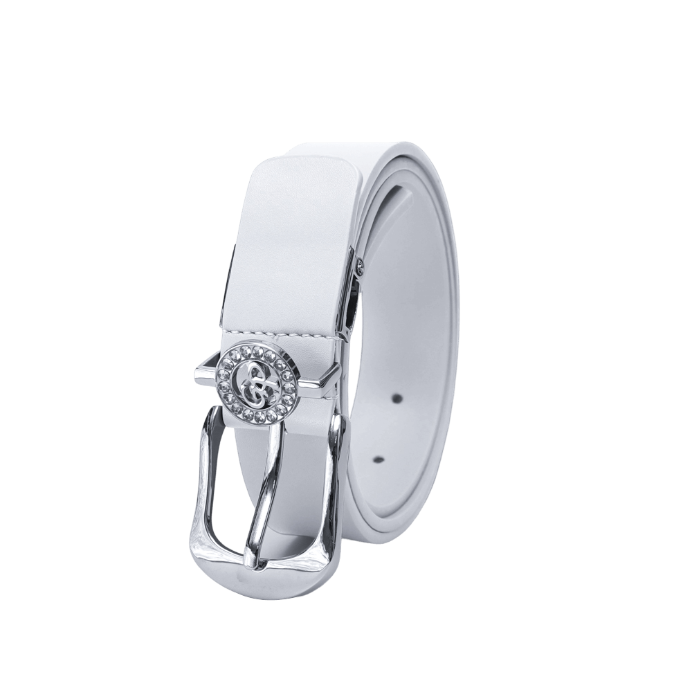 GoPlayer Women's Horseshoe Buckle Golf Belt (White)