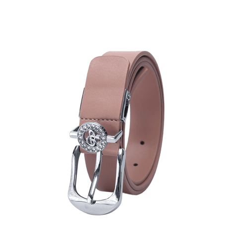 GoPlayer Women's Horseshoe Buckle Golf Belt (Dark Pink)