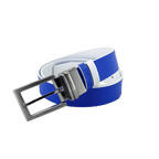 GoPlayer double-sided rotating buckle belt (white royal blue)