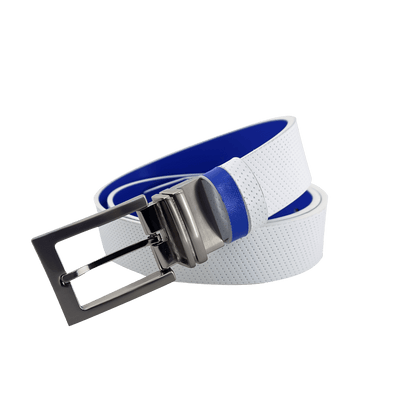 GoPlayer double-sided rotating buckle belt (white royal blue)