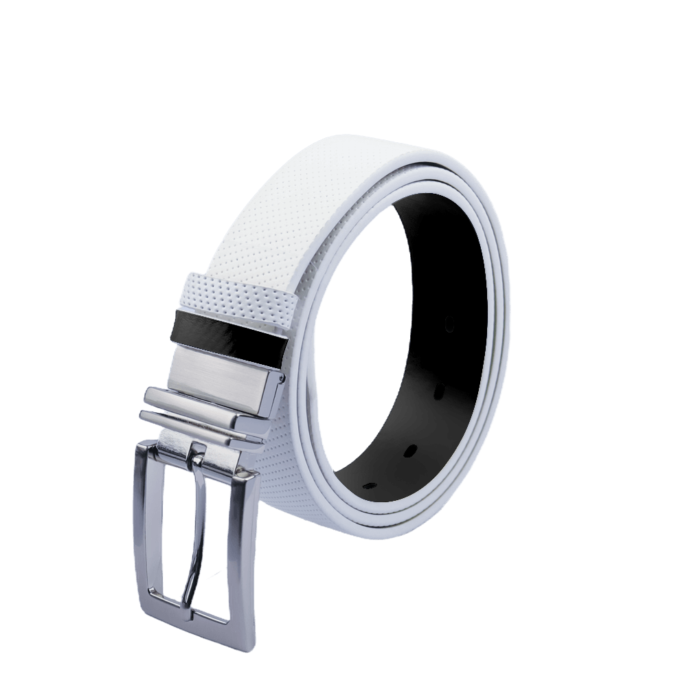 GP35mm double-sided buckle belt (white/black)