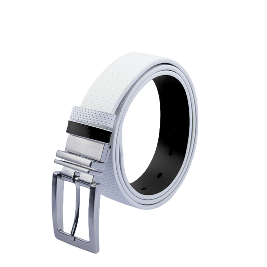 GP35mm double-sided buckle belt (white/black)