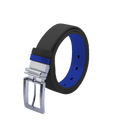 GP35mm double-sided buckle belt (black/sapphire blue)