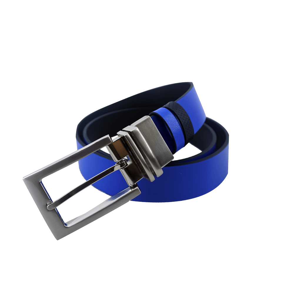 GP35mm double-sided buckle belt (black/sapphire blue)