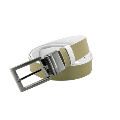 GoPlayer 35mm Reversible Buckle Belt (White/M)