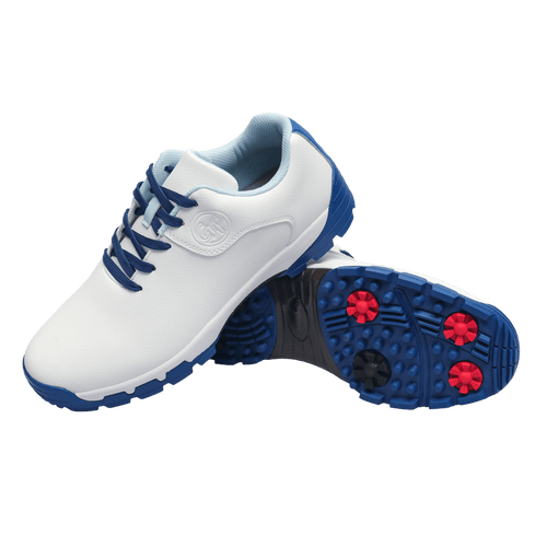 GoPlayer StartDrive Golf Sports Shoes for Men (White and Blue)