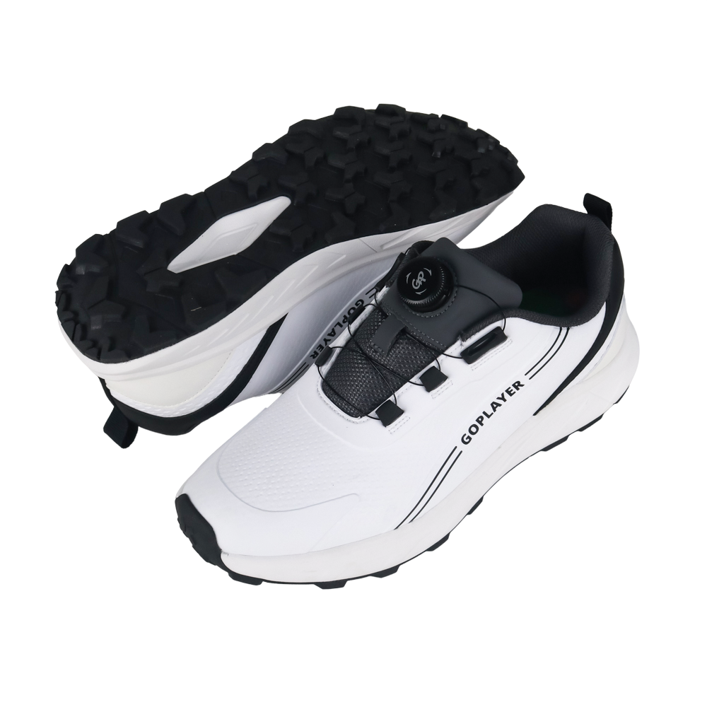 GoPlayer StartDrive Golf Knob Men's Shoes (White/Black)